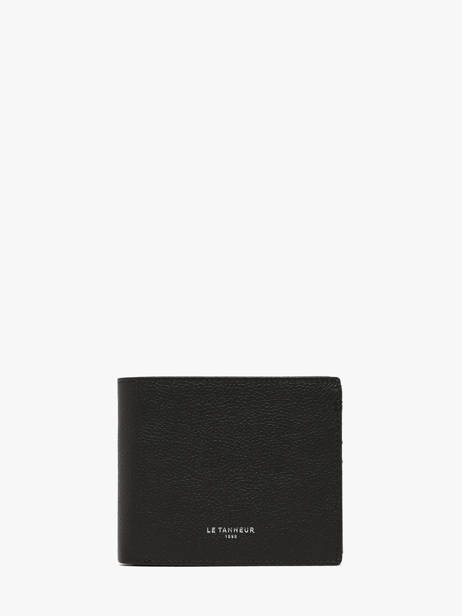 Portefeuille Cuir Le tanneur Noir lucien graine THGR3350
