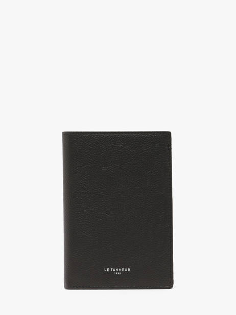 Wallet Leather Le tanneur Black lucien graine THGR3311