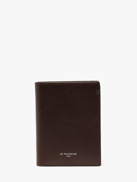 Wallet Leather Le tanneur Brown lucien huile THHU3301