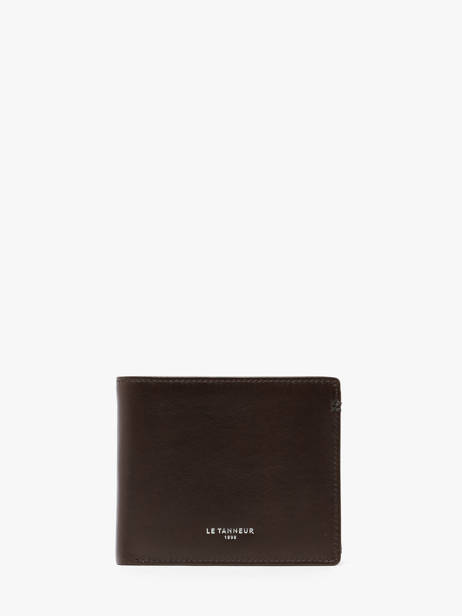 Wallet Leather Le tanneur Brown lucien huile THHU3350