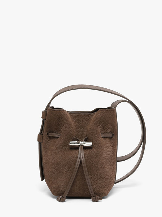 Longchamp Le roseau coulisse nubuck Sacs porté main Marron