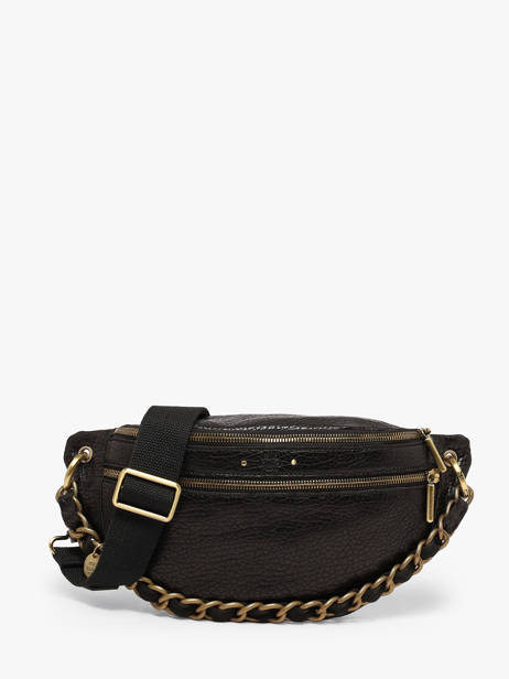 Belt Bag Leather Mila louise Black vintage 23689E1