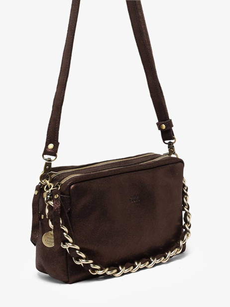 Crossbody Bag Vintage Leather Mila louise Brown vintage 23673X other view 2