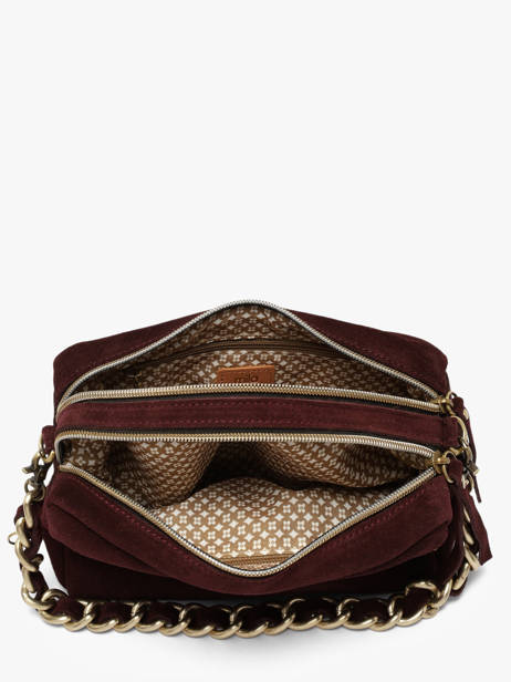 Sac Bandoulière Vintage Cuir Mila louise Rouge vintage 23673V vue secondaire 2