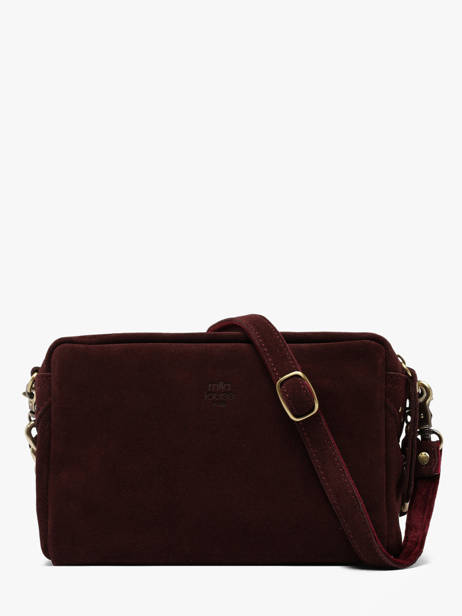 Sac Bandoulière Vintage Cuir Mila louise Rouge vintage 23673V vue secondaire 3