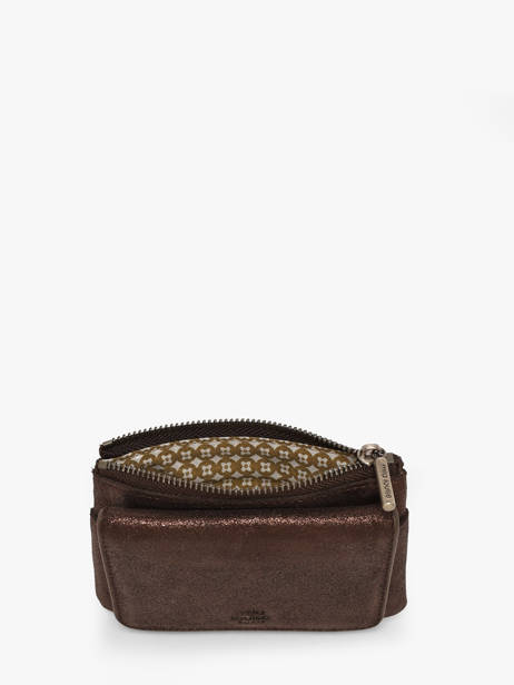 Coin Purse Vintage Leather Mila louise Brown vintage 3853X other view 2