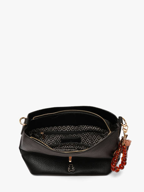 Sac Bandoulière Fermoir Lulu castagnette Noir fermoir BALKYS vue secondaire 2