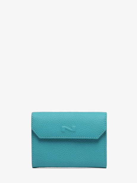 Leather Original N Wallet 2 Compartments Nathan baume Blue original n 413N