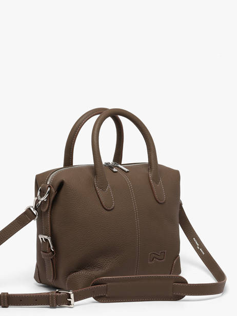 Leather Clark Satchel Nathan baume Brown drive 1 other view 2