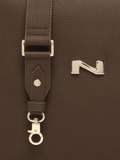 Sac Porté épaule Camelia Cuir Nathan baume Marron eden 5 vue secondaire 3