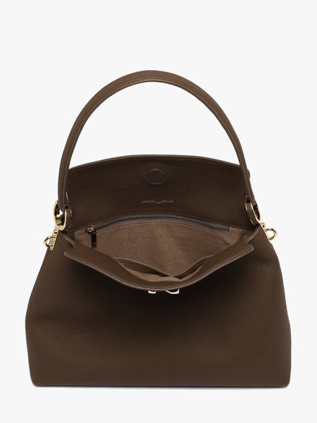 Sac Porté épaule Camelia Cuir Nathan baume Marron eden 5 vue secondaire 4