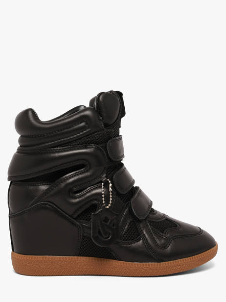 Sneakers Talon Compensé Mavis En Cuir Steve madden Noir women 11005696