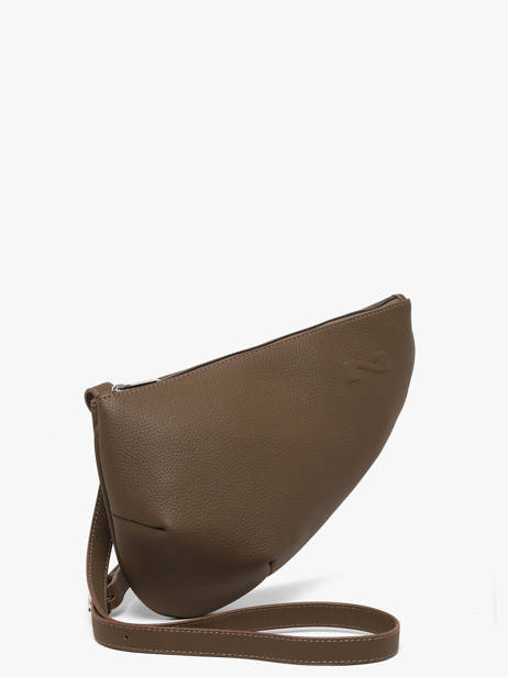 Sac Bandoulière Large City Perle Cuir Nathan baume Marron n city 1 vue secondaire 2