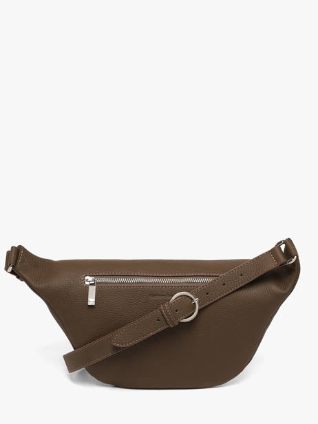 Sac Banane Large Derby Bis Cuir Nathan baume Marron n city 22 vue secondaire 5