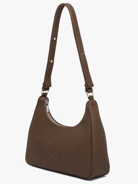 Sac Porté épaule Manaus Cuir Nathan baume Marron brasil 2 vue secondaire 2