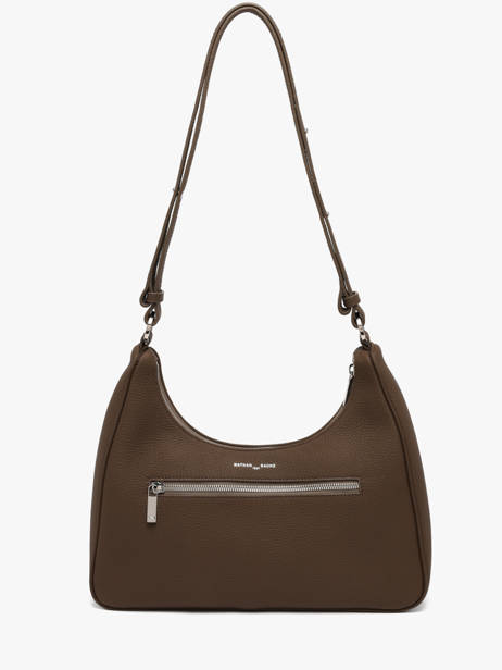 Sac Porté épaule Manaus Cuir Nathan baume Marron brasil 2 vue secondaire 5