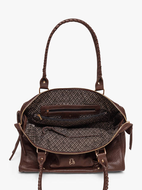 A4 Size Shoulder Bag Bride Lulu castagnette Brown bride 3 other view 2