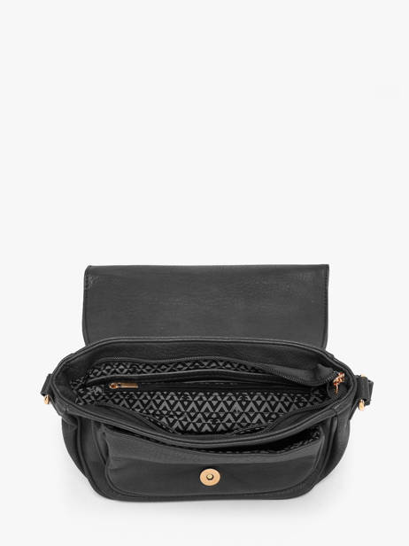 Sac Bandoulière Zip Lulu castagnette Noir zip 3 vue secondaire 2