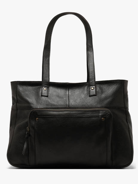 Shoulder Bag Ribs Leather Pieces Black ribs 17152864