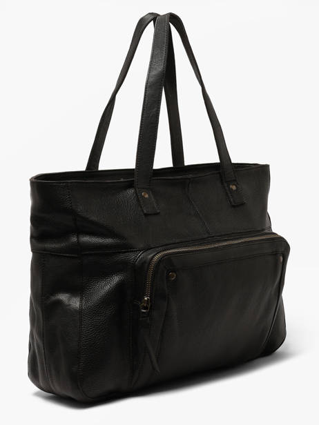 Shoulder Bag Ribs Leather Pieces Black ribs 17152864 other view 1