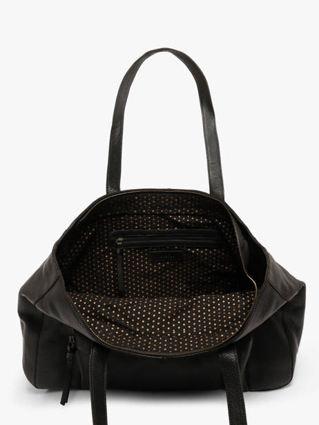 Shoulder Bag Ribs Leather Pieces Black ribs 17152864 other view 2