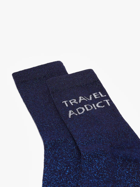 Women's Socks Têtue Long Glitter Pieces Blue socks women 17162499 other view 1