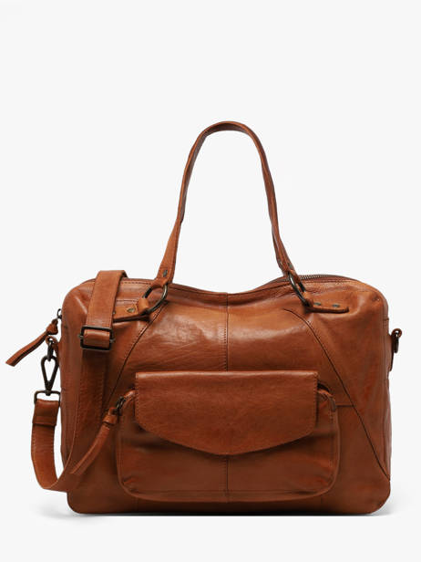 Shopper Fatima Leather Pieces Brown fatima 17090746