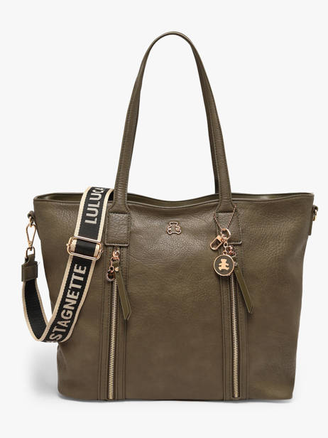 Sac Porté épaule A4 Zip Lulu castagnette Vert zip 2