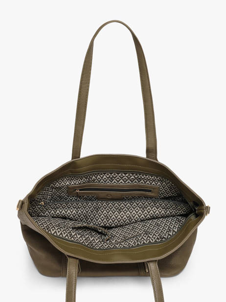 Sac Porté épaule A4 Zip Lulu castagnette Vert zip 2 vue secondaire 2