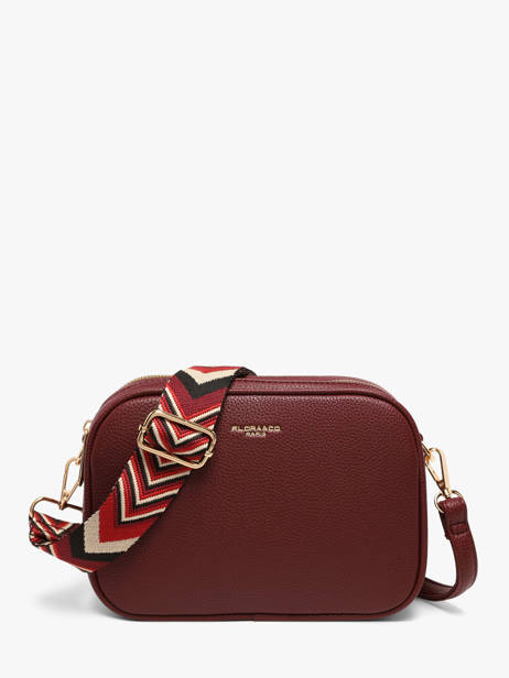 Shoulder Bag Grained Flora & co Red grained F6967OR