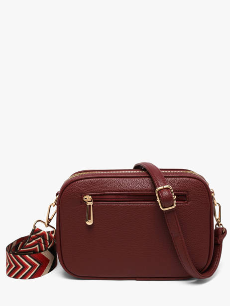 Shoulder Bag Grained Flora & co Red grained F6967OR other view 2