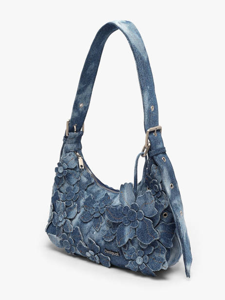 Shoulder Bag Curio Cotton Desigual Blue curio 26WAXD19 other view 1