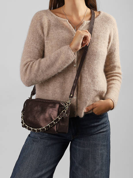 Crossbody Bag Vintage Leather Mila louise Brown vintage 23673X other view 1