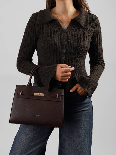 Sac Porté Main Saffiano David jones Rouge saffiano CM8609 vue secondaire 1