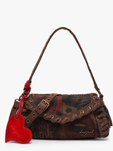 Sac Porté épaule Graffiatto Desigual Marron graffiatto 26WAXD14