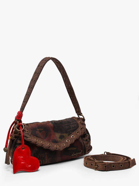 Sac Porté épaule Graffiatto Desigual Marron graffiatto 26WAXD14 vue secondaire 1