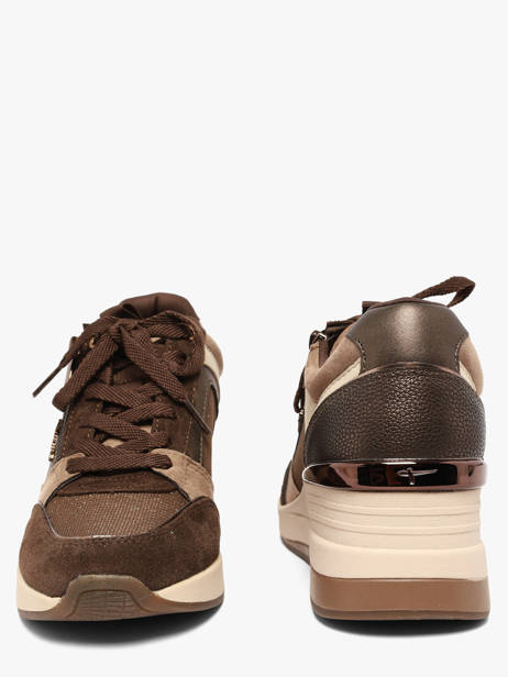 Platform Sneakers In Leather Tamaris Brown women 41 other view 2