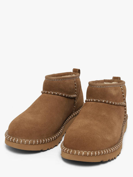 Boots In Leather Ugg Beige women 1180626 other view 1