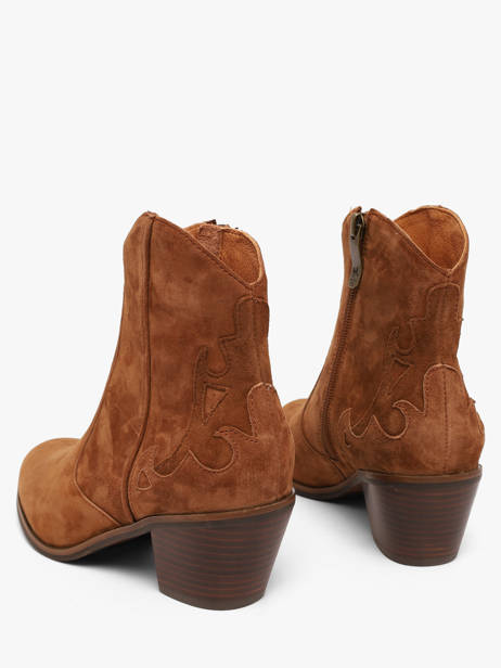 Heeled Boots In Leather Mam'zelle Brown women CSGGF41 other view 2