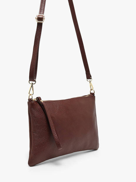 Sac Bandoulière Caviar Cuir Milano Marron caviar CA26064 vue secondaire 1