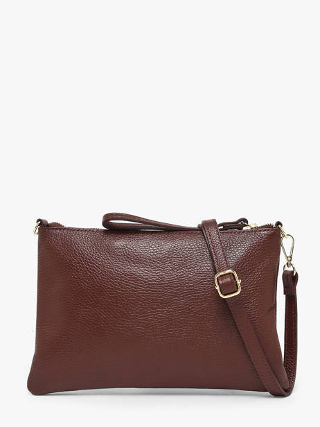 Sac Bandoulière Caviar Cuir Milano Marron caviar CA26064 vue secondaire 3