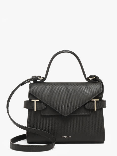 Small Leather Emilie Crossbody Bag Le tanneur Black emily TEMI1003
