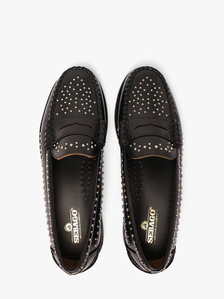 Mocassins En Cuir Sebago Noir women 78118KW vue secondaire 3