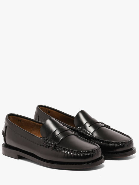 Mocassins En Cuir Sebago Noir women 7001530 vue secondaire 1