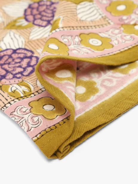 Scarf Byzantine Yellow foulard PEN other view 2