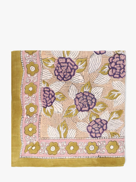 Foulard Byzantine Jaune foulard PEN vue secondaire 1