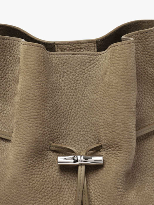 Longchamp Le roseau coulisse nubuck Handbag Brown