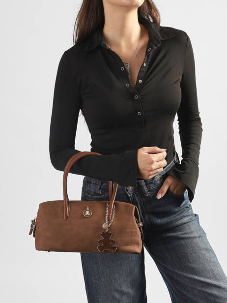 Satchel Cadenas Lulu castagnette Brown cadenas BARACK other view 1