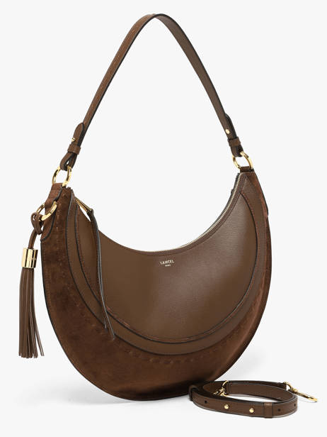Medium Leather Hobohème Hobo Bag Lancel Brown hoboheme A14219 other view 1