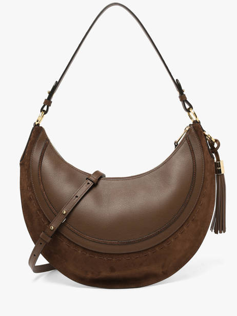 Medium Leather Hobohème Hobo Bag Lancel Brown hoboheme A14219 other view 4